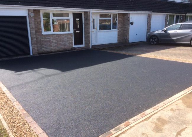 Square Tarmac Driveway