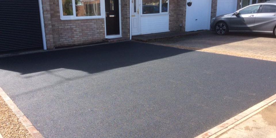 Square Tarmac Driveway