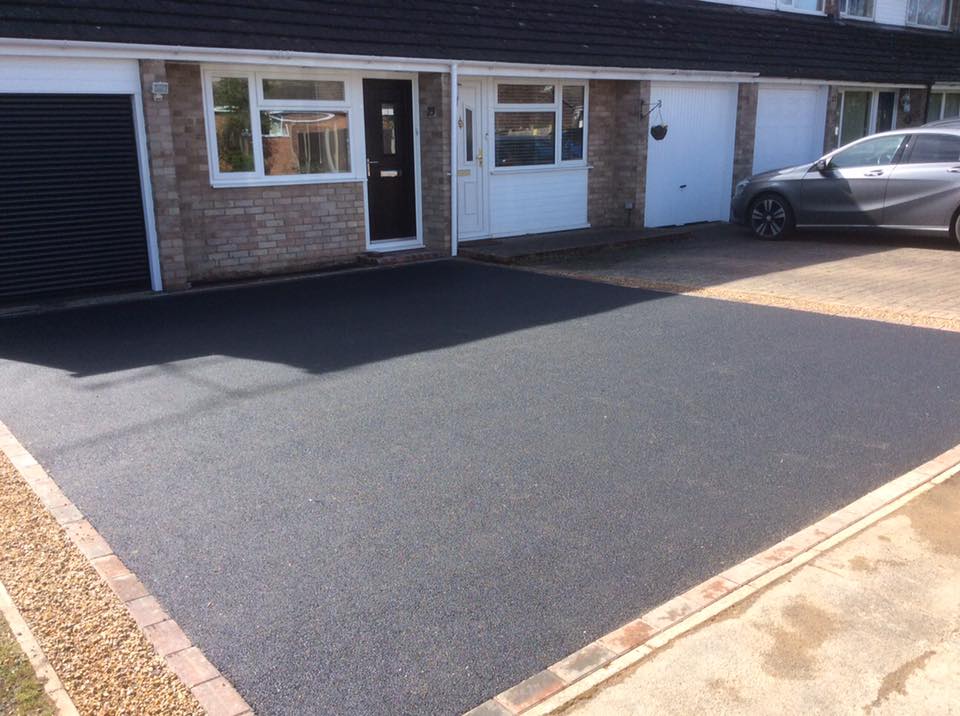 Square Tarmac Driveway