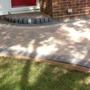 Block Paving Driveway With Doorstep