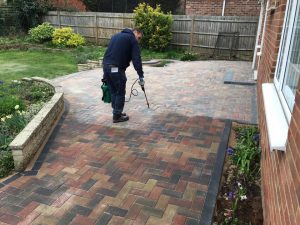 Garden Patio Block Paving Cleaning