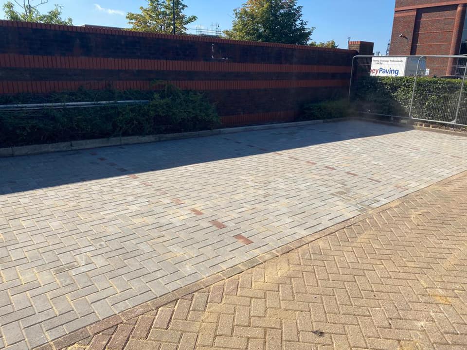 commercialtripleparkingcarparkingspacesblockpaving Abbey